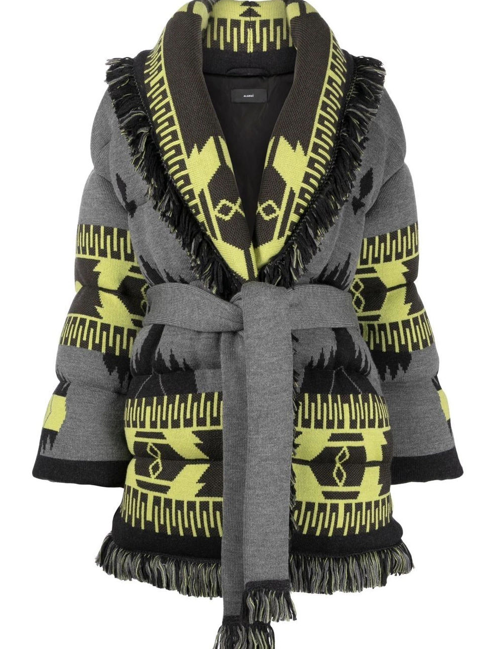 Cheap Alanui Icon jacket Women puffer belted jacquard 0812